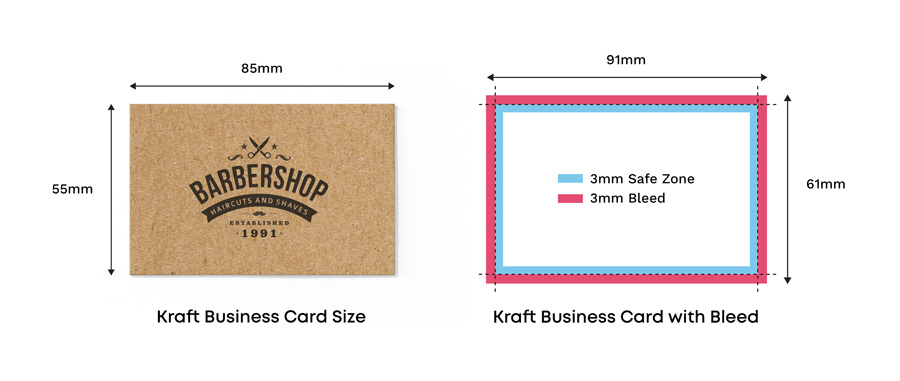 Business Card Size & Dimensions Standard Business Cards