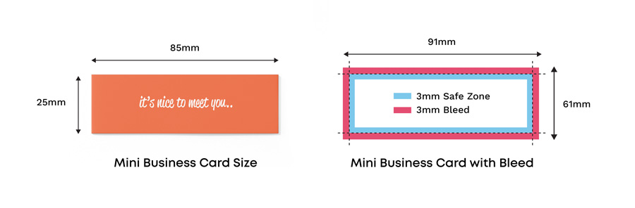 Business Card Size & Dimensions Standard Business Cards Sizes In Mm & Cm UK