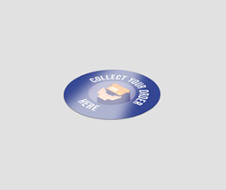 Click and collect this way floor sticker