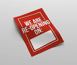 We are re-opening poster