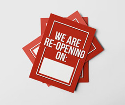 We are re-opening flyer