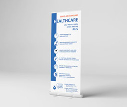 General hygiene roller banner