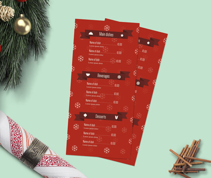 Christmas Menus