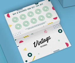 Loyalty Cards for a vintage record shop