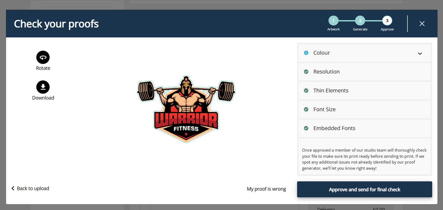 Custom Shape Large Format - Artwork Upload