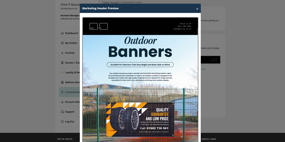 Marketing Header Preview